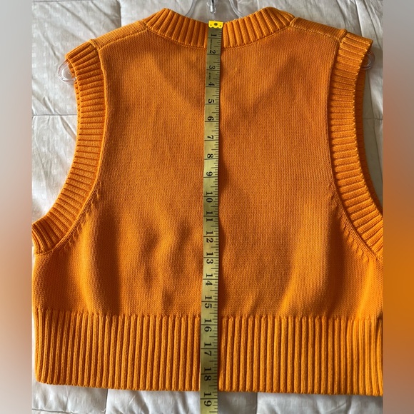 sold TNA Aritzia Orange Marcy Sweater Vest Small - Picture 10 of 11